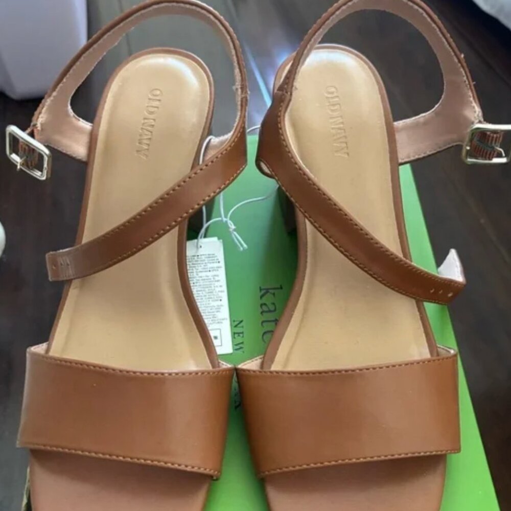 Old Navy Tan Sandals Minimalist Design Adjustable Fit